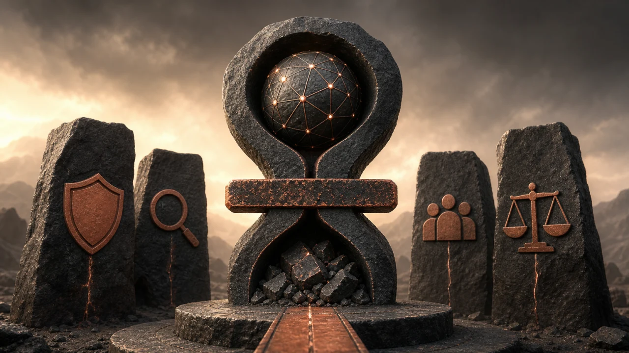 Ilustraci&oacute;n conceptual de Olduvia sobre OpenAI frena el estreno de un nuevo modelo por objeciones internas de seguridad